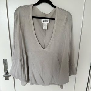 MM6 Maison Martin Margiela gray sweater